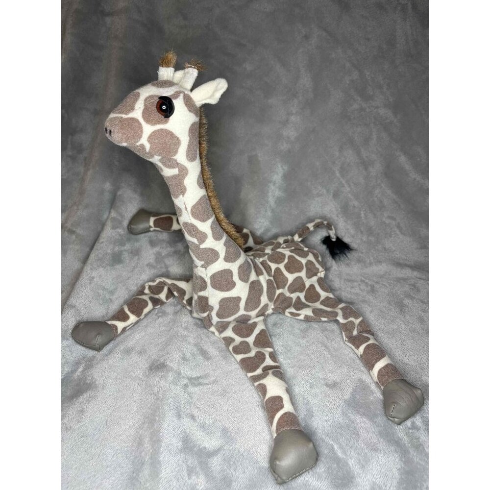 Folkmanis Giraffe Stuffed Animal Hand Puppet Full Body Spotted 18 Inch Rare VTG